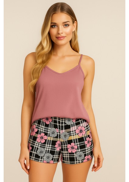 Kadın Şort Pijama Altı - Rahat Kesim Kadın Pijama Şort