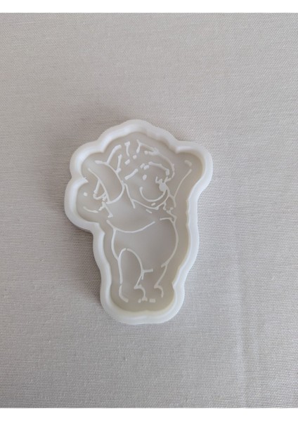 Noel Şapkalı Winnie The Pooh Kurabiye Kalıbı