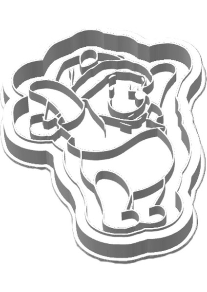 Noel Şapkalı Winnie The Pooh Kurabiye Kalıbı indirimleri