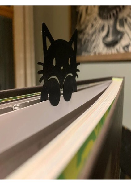 Sevimli Kedi Tasarımlı Kitap Ayracı