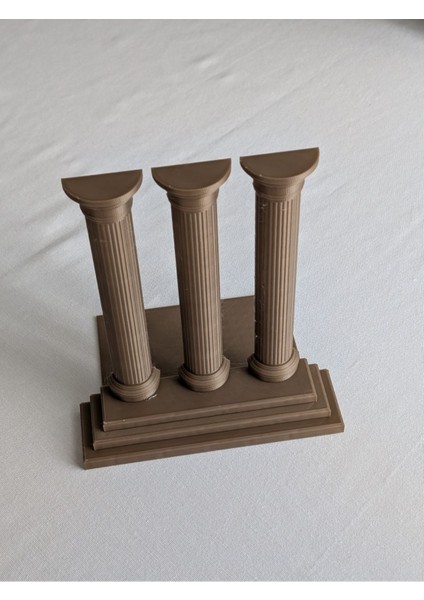 Roma Sütunu Kitap Tutucu - Dekoratif Antik Tasarım