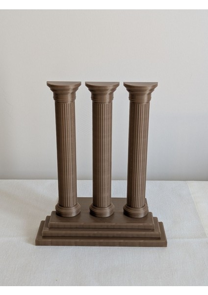 Roma Sütunu Kitap Tutucu - Dekoratif Antik Tasarım