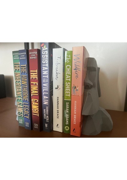 Moai Heykeli Temalı Kitap Tutucu fiyatları