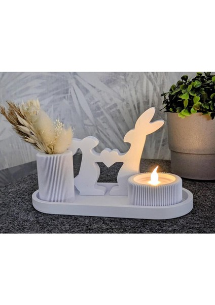 Tavşan Figürlü Dekoratif Set