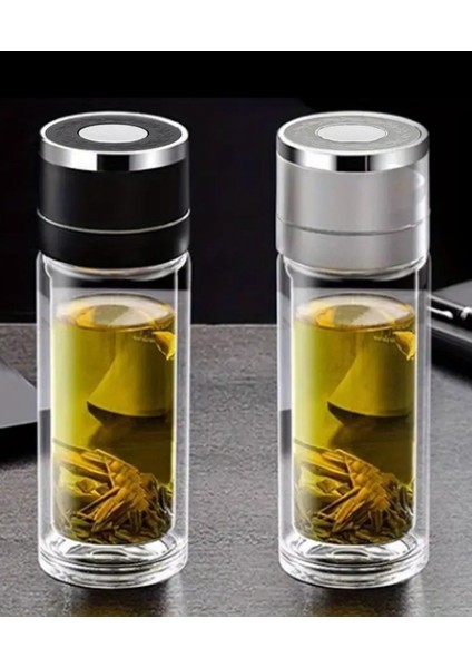 Çift Katlı Cam Bitki Çayı Ihlamur Demliği Filtre Kahve Demliği French Press