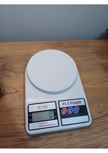 Beyaz Mini Mutfak Tartısı, Hassas Ölçüm ve Kullanım Kolaylığı