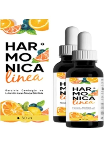 Harmonica Linea Yüksek Etkili Bel Incelme Damlası 30ML/HARMONICA Linea Slimming Drops 30 ml x 2 Ade