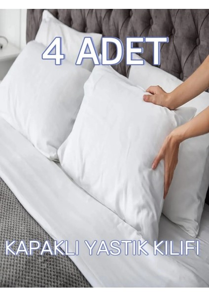 (4 Adet ) 50X70CM Otel Yastık Kılıfı, Ekonomik Kapaklı , Kapaklı Yastık Kılıfı fırsatları