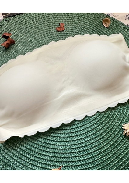 Hazel Silikonlu Askısız Balensiz Lazer Kesim Dikişsiz Çıkarılabilir Padli Ithal Straplez Sütyen fırsatları