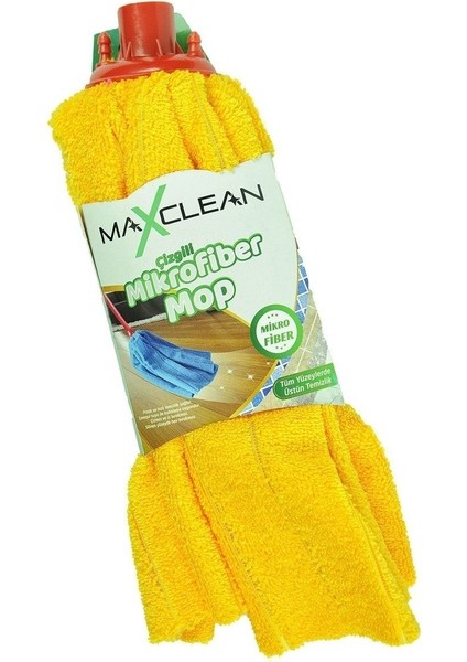 3'lü Mikrofiber Mop Başlığı 45X70, Renkli Yedek Paspas Ucu Seti fırsatları