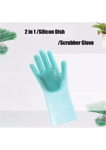 Çift Silikon Bulaşık ve Temizlik Eldiveni Assorti fiyatları