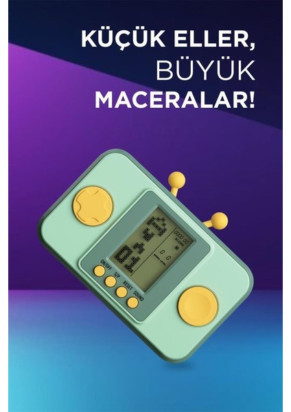 GC-010 Yeşil El Atarisi Tetris Gameboy Joystick Oyun Kolu Atari fiyatları