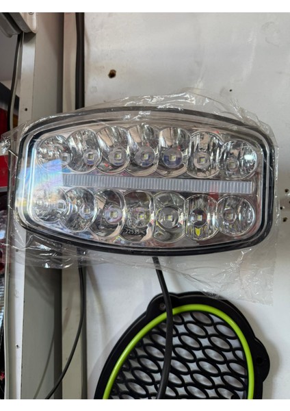 “12/24V Oval 14 Led’li Güçlü Sis Lambası – Sarı Angel Göz Ortası, Çakar Modlu Aydınlatma modelleri