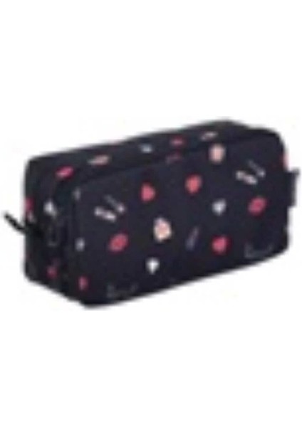 B&d Make Up Çift Gözlü Kalem Çantası Siyah