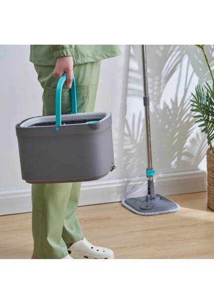 Otomatik Temizlik Seti, Suyu Ayıran ve Pratik Kullanımlı Mop, Gri Renk modelleri