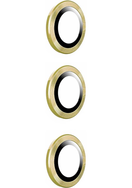 Galaxy S23 Fe Uyumlu Effx Kamera Lens Koruyucu Cam Filmi-Gold