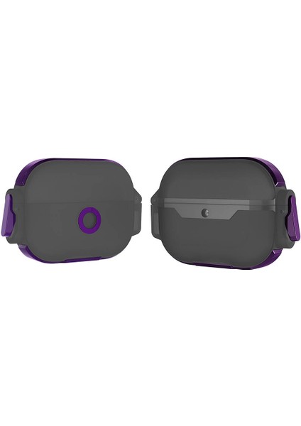 Airpods Pro Uyumlu Effx Airbag 34 Darbelere Karşı Dayanıklı Kılıf-Mor