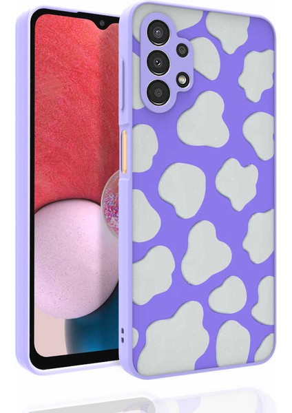 Galaxy A13 4g Kılıf Desenli Kamera Korumalı Parlak Effx Nora Kapak-No6