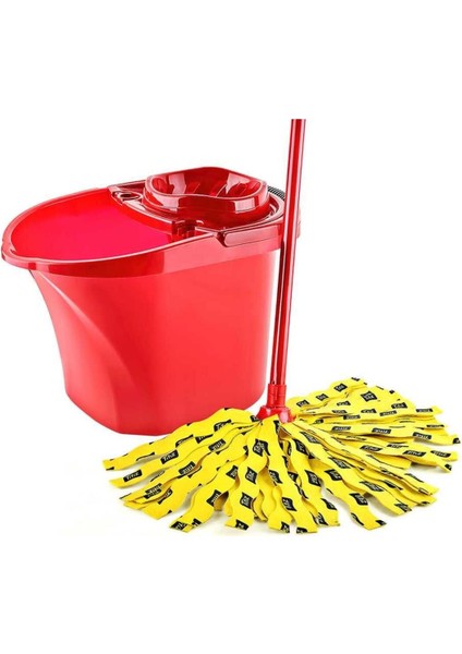 15 Litre Kırmızı Sıkma Aparatlı Temizlik Kovası, Pratik ve Dayanıklı fiyatları