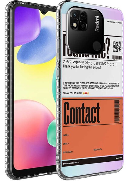 Xiaomi Redmi 10C Kılıf Airbag Kenarlı Renkli Desenli Silikon Effx Elegans Kapak-No6