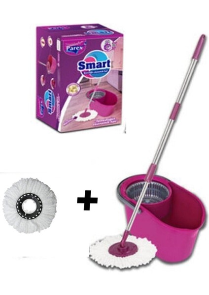 Kapsamlı Otomatik Temizlik Seti, 2 Adet Mop Bezi ile Hijyenik ve Kolay Kullanım