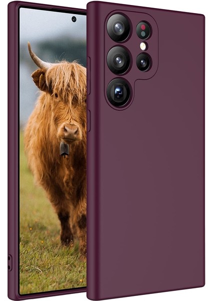 Galaxy S23 Ultra Kılıf Effx Mara Laaakan Kapak-Koyu Mor