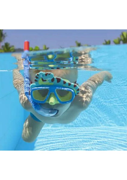 Çocuk Deniz Havuz Yüzücü Dalış Gözlüğü Şnorkel Set 3+ Yaş Su Sızdırmaz Uv Korumalı Geniş Görüş Açılı Figürlü modelleri