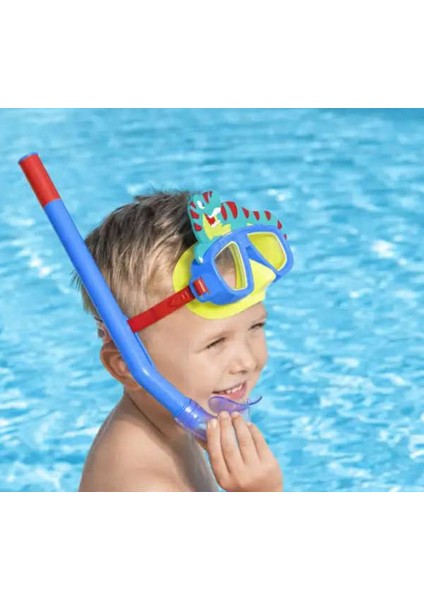 Çocuk Deniz Havuz Yüzücü Dalış Gözlüğü Şnorkel Set 3+ Yaş Su Sızdırmaz Uv Korumalı Geniş Görüş Açılı Figürlü fırsatları
