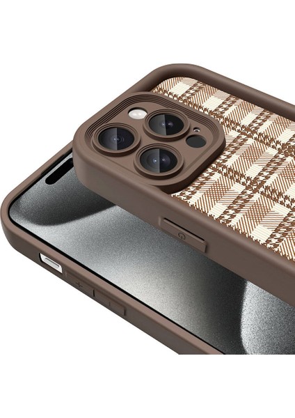 Apple iPhone 14 Pro Kılıf Kamera Korumalı Baskılı Arka Yüzey Effx Klas Kapak-Beyaz indirimleri