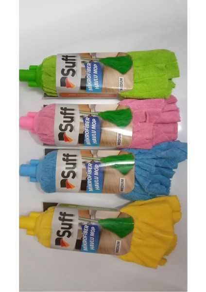 Yumuşak Mikrofiber Havlu Mop Yedek Seti, 2'li Paket, Temizlik Için Uygun