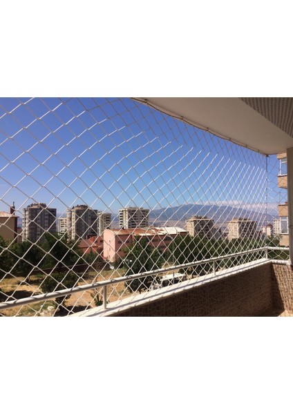 Balkon Filesi 2,5X20M Çocuk Güvenlik Filesi Güvenlik Ağı (Göz Aralıkları 5cm) fırsatları