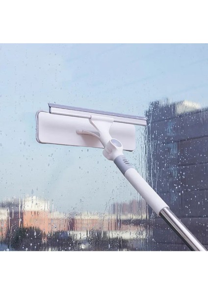 Yedek Bezli Çekpasız Saplı Mop, Cam ve Fayans Yüzeyler Için Kolay Temizlik