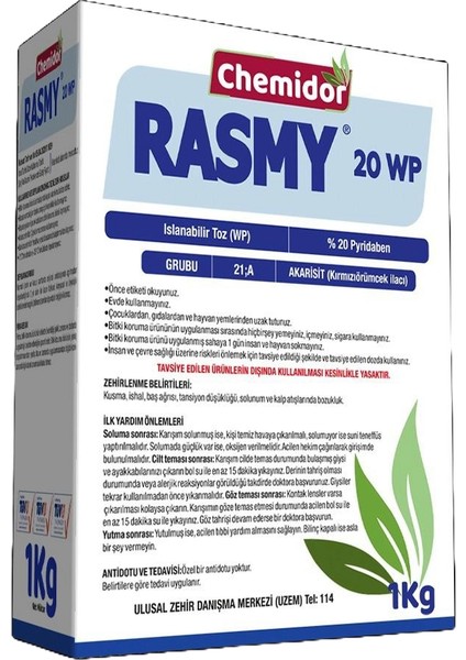 Rasmy 20 Wp - 1 kg - Kümes ve Ahır Gibi Yerlerde Bit, Kene, Pire İlacı