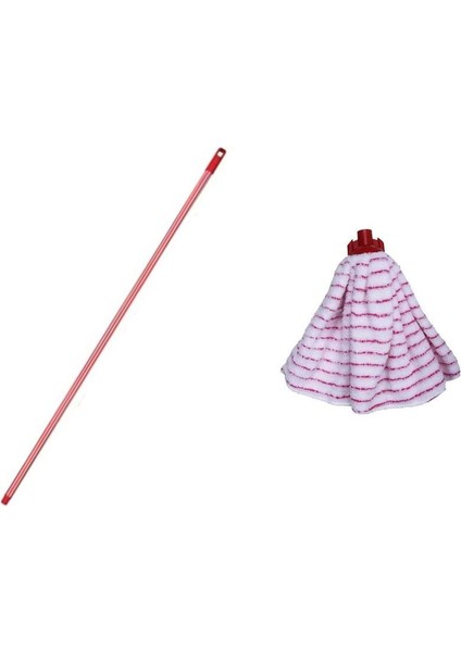 Islak Temizlik Kovası ve Mop Takımı Seti, Metal Sapli ve Havlu Mopli