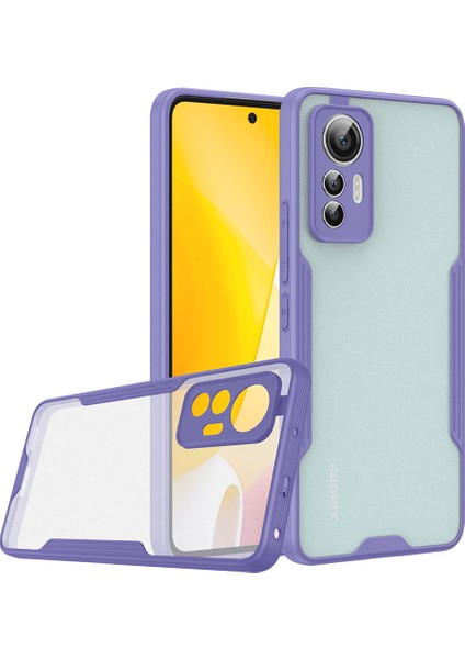 Xiaomi Xiaomi 12 Lite Kılıf Effx Parfe Kapak-Mor