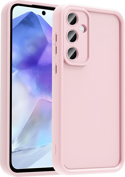 Galaxy A56 Kılıf Kamera Korumalı Effx Ananas Kapak - Pembe