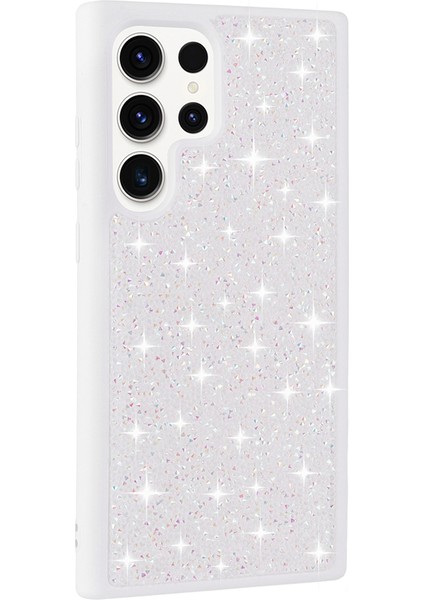 Galaxy S25 Ultra Kılıf Parlak Taşlı Tasarım Effx Pırlanta Kapak - Pembe indirimleri