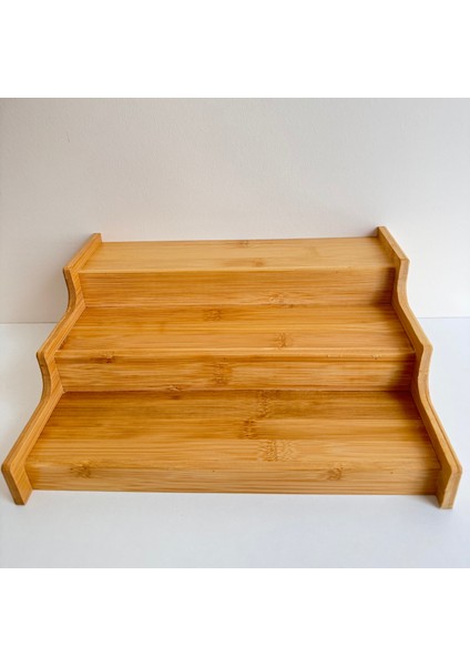 Üç Katlı Bambu Ahşap Baharatlık Standı Düzenleyici Organizer modelleri