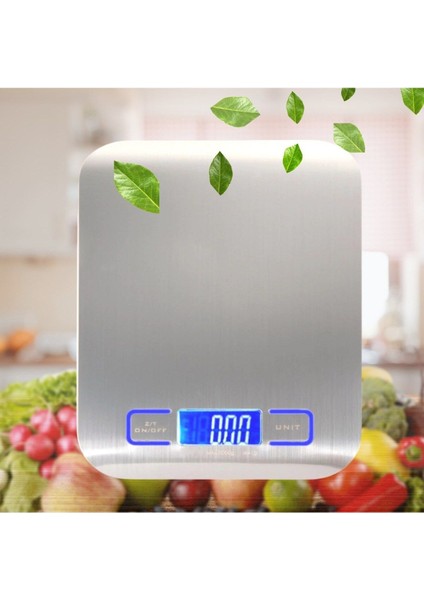 Hassas Dijital Mutfak Tartısı, 5 Kg, LED Ekran, Kolay Kullanım