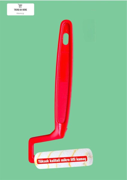 10 cm Plastik Sap Parmak Rulo Sünger Başlık Yedek Başlık Normal Kumaş Boya Vernik Yağlı Boya V.b