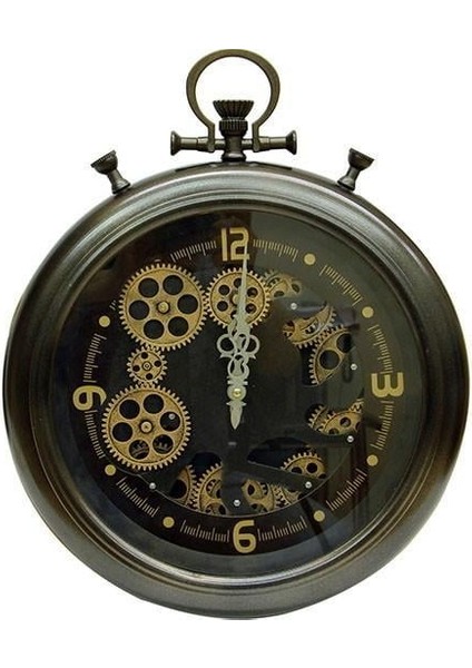 Saat Çarklı Köstek Duvar Saati Dekoratif Ev Ofis Hediyelik