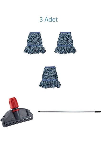 Çift Kovalı Temizlik Arabası Seti 3'lü Mop ve Tutucu, 17 cm Dar Mop Takımı fiyatları