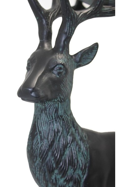 Metal Geyikli Kase 55 cm Dekoratif Hediyelik fiyatları