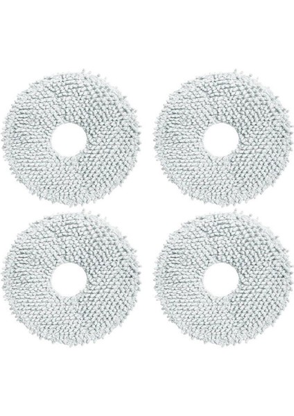 Gri Renk Uyumlu 4 Adet Paspas Yedek, Temizlik Için Ideal Seçenektir.