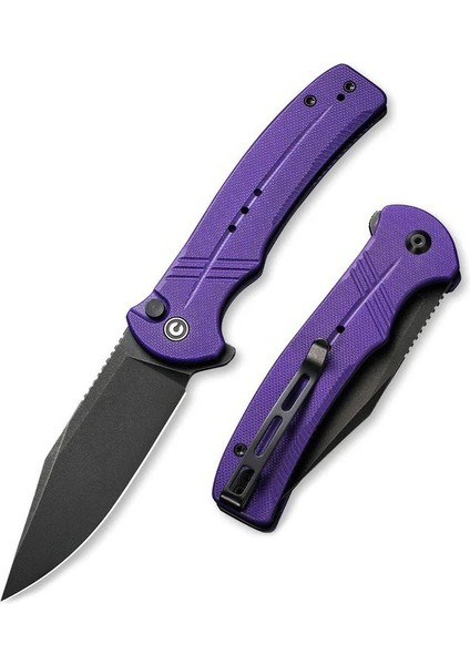 Cogent Flipper & Button Lock Knife Purple G10 Handle Çakı fiyatları