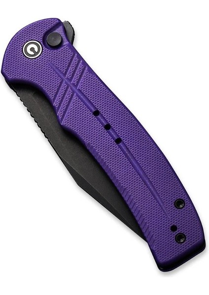Cogent Flipper & Button Lock Knife Purple G10 Handle Çakı indirimleri