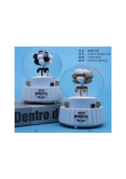 Işıklı Müzikli Püskürtmeli Kar Küresi Büyük Boy Hediyelik fiyatları