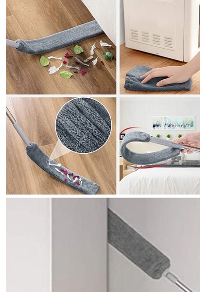 Teleskopik 3'lü Çok Fonksiyonlu Mop ve Toz Alma Temizlik Seti fırsatları