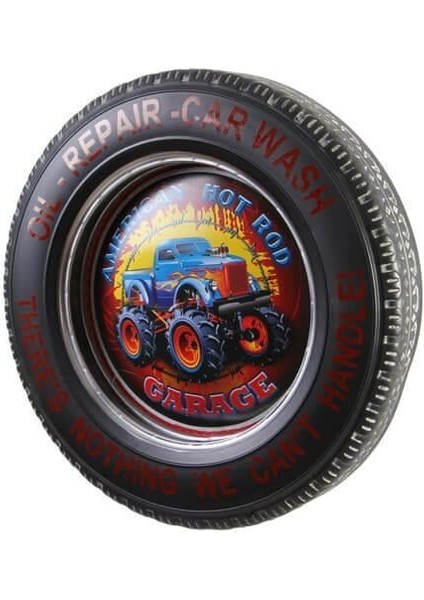 Dekoratif Araba Tekerleği 4x4 Temalı LED Işıklı Vintage Hediyelik fiyatları