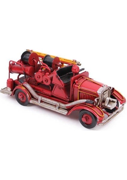 Dekoratif Metal Araba Itfaiye Aracı Vintage Ev Ofis Hediyelik